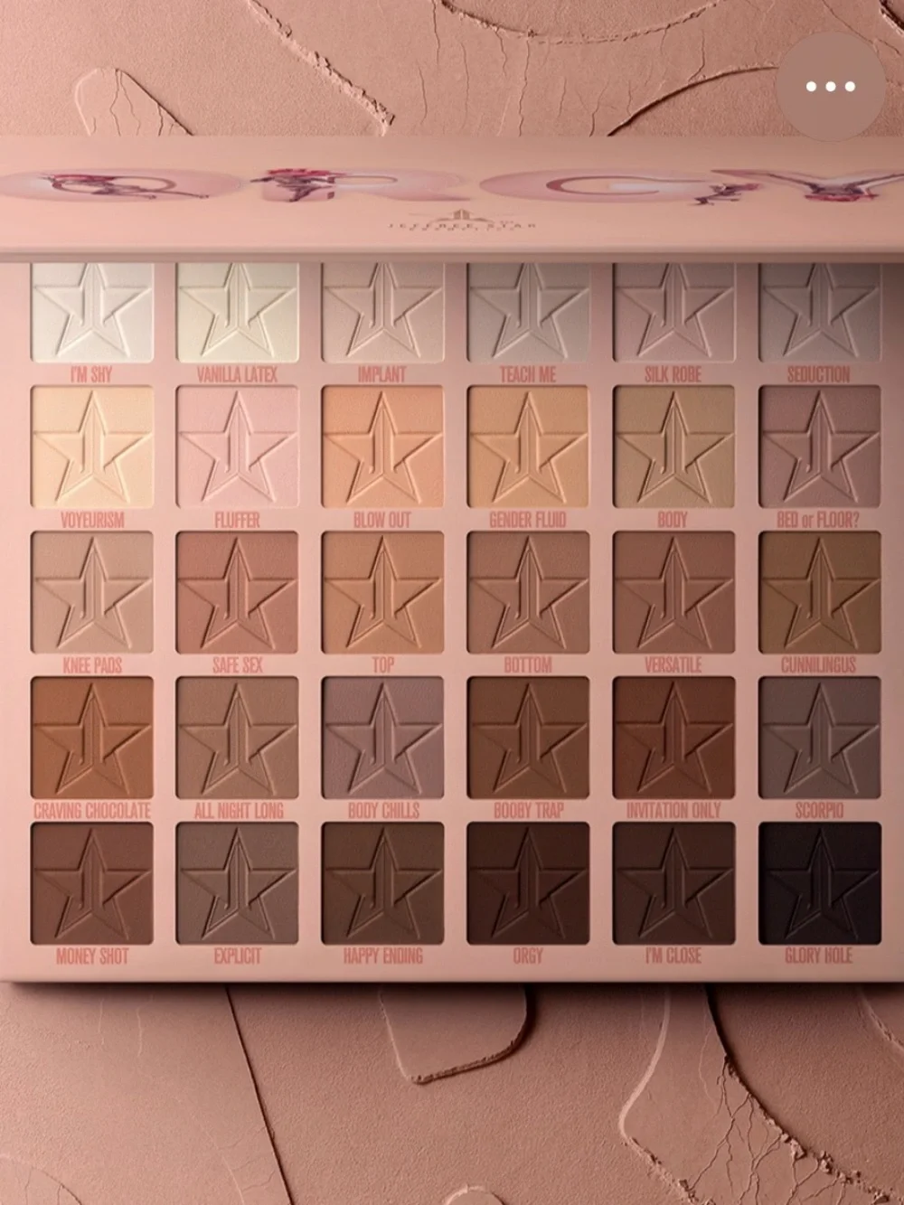 BNIB Jeffree Star Orgy Eyeshadow Palette Sealed In JSC Tissue Paper